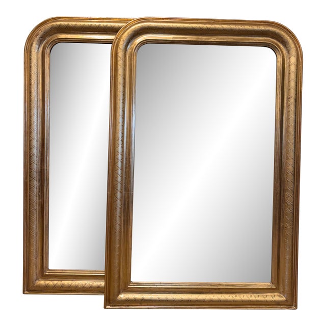 Pair of 19th Century Louis Phillipe Mirrors For Sale