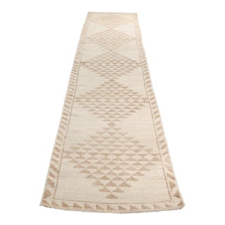 1960s Organic Beige & Cream Minimalist Rug For Sale