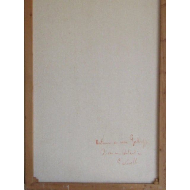 Figurative 1980s Figurative Faux Stucco Painting by Novello For Sale - Image 3 of 8