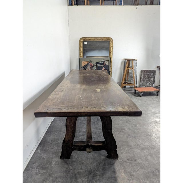 Spanish Table in Solid Oak For Sale - Image 4 of 8