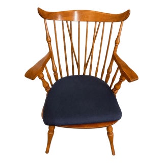 1960s Nichols and Stone Windsor Maple Rocking Chair For Sale