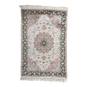 Late 20th Century Vintage Silk Kashmir Rug, 04'00 X 06'00