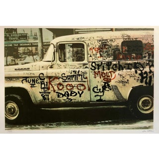 Jon Naar, Graffiti Art Photograph Silkscreen Print Truck New York City 1970s Pop Art, 1974 For Sale