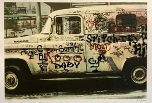 Jon Naar, Graffiti Art Photograph Silkscreen Print Truck New York City 1970s Pop Art, 1974