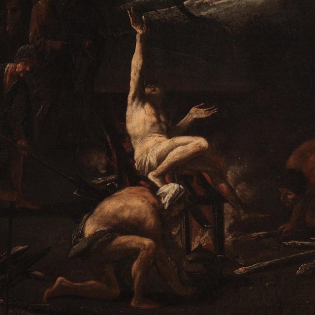 Martyrdom of Saint Lawrence, 1630, Oil on Canvas, Framed For Sale - Image 7 of 16