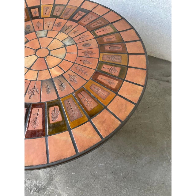 Vintage Coffee Table with Metal Base by Roger Capron, 1950s For Sale - Image 15 of 18