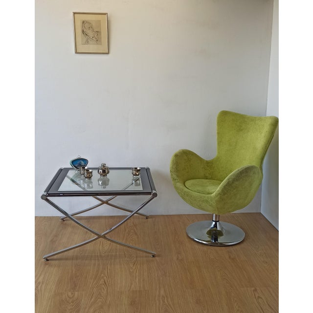 Barcelona Style Chrome Coffee Table, 1970s For Sale - Image 14 of 18