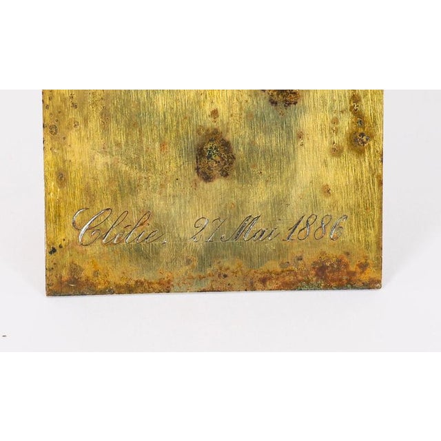 Antique French Alabaster Champleve Enamel Holy Water Font Stoop, 1800s For Sale - Image 5 of 18