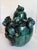 Large Chinese Green & Teal Glazed Lidded Ginger Jar With Sculptural Fruit Motif For Sale - Image 9 of 12