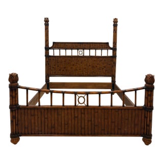 1990s Attributed Tommy Bahama Island Estate West Indies King Size Bed For Sale
