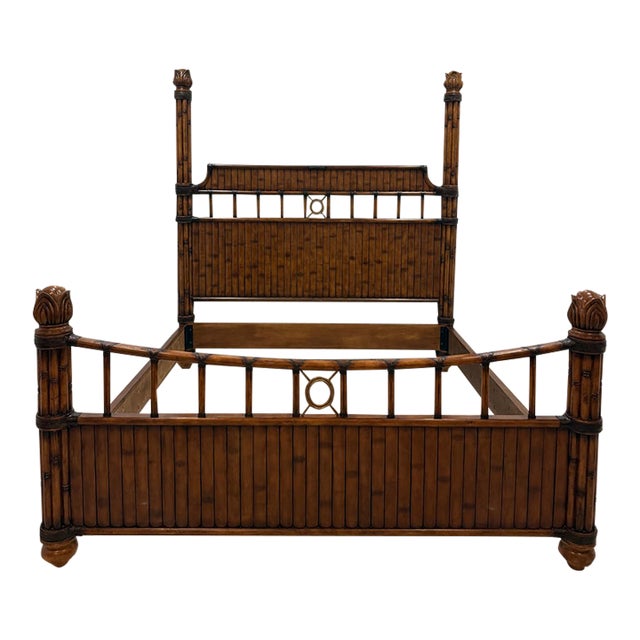1990s Attributed Tommy Bahama Island Estate West Indies King Size Bed For Sale