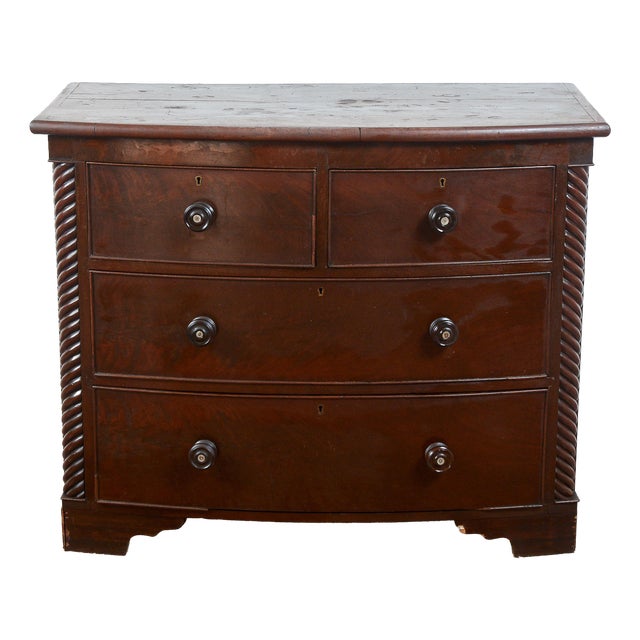 Antique English Mahogany Dresser For Sale