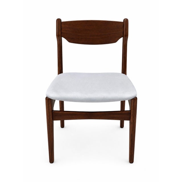 Wood Teak Dining Room Chairs by Erik Buch, 1970s, Set of 4 For Sale - Image 7 of 7