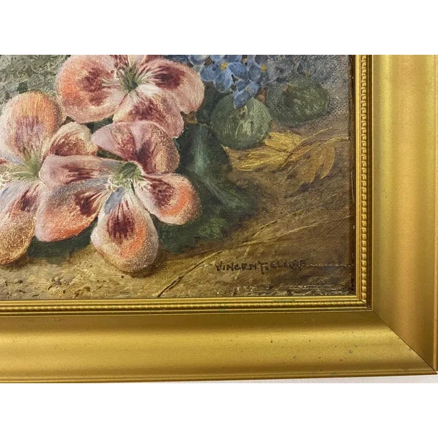 Vincent Clare, Botanical Still Life, 1890s, Oil on Canvas For Sale - Image 5 of 11