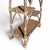 Tan Vintage Rattan Wrapped Etagere With Staggered Shelving For Sale - Image 8 of 8