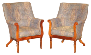 Set of William IV Library Armchairs from George Smith
