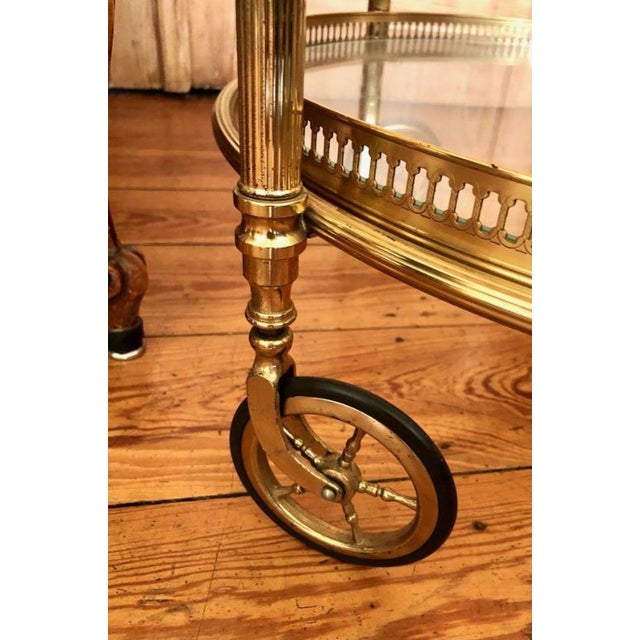 Vintage Brass Serving Trolley, 1950s For Sale - Image 10 of 18