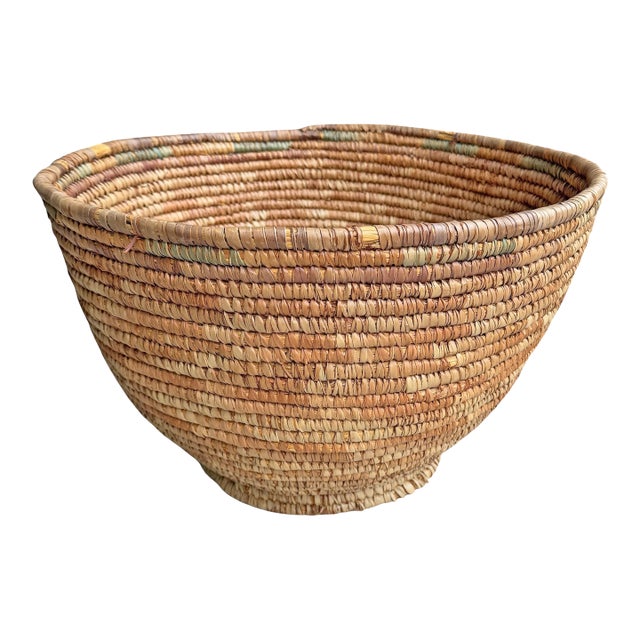 Rather Large 20th Century Hausa Basket For Sale