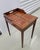 Traditional Petite 20th C Mahogany and Leather Side Table For Sale - Image 3 of 6