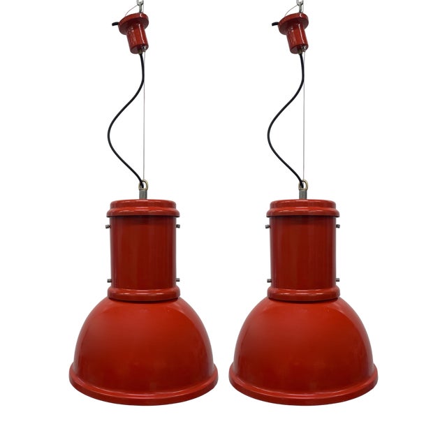 Vintage Hanging Light from Fontana Arte, 1970, Set of 2 For Sale