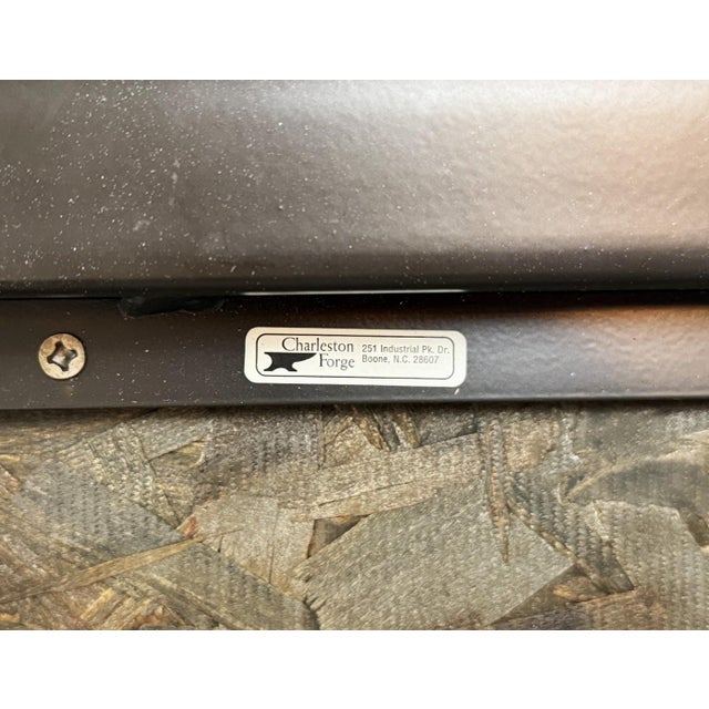 Charleston Forge Metal Side Table With Textured Top For Sale - Image 10 of 13