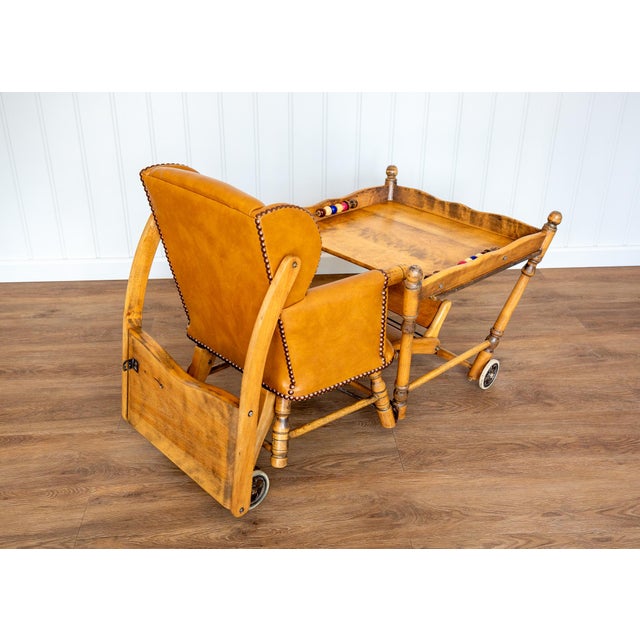 Mid-Century Modern Childrens Metamorphic Highchair Buggy Early Learner, 1930s For Sale - Image 13 of 18