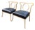 Custom Gilded Iron & Leather Chairs After Billy Haines For Sale