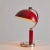 1940s Boréns Borås Table Lamp in Red Lacquered Metal & Nickel For Sale - Image 12 of 12