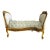 Marquis French Tufted Bench White Velvet For Sale