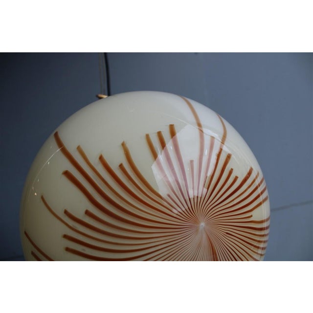 Anemone Pendant in Murano Glass and Brass from Venini, Italy, 1970s For Sale - Image 10 of 12