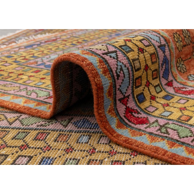 8x10Ft. Brunt Orange Persian Hand Knotted Wool Rugs For Sale - Image 15 of 18