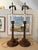 Vintage Regency Style Mahogany Candlestick Lamps - a Pair For Sale - Image 15 of 15