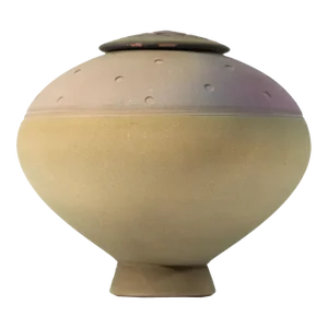 Jim Kemp Signed Postmodern Studio Pottery Lidded Vessel
