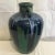 Ceramic Blue and Green Mid Century Ceramic Drip Glaze Urn/ Vase With Handles For Sale - Image 7 of 12