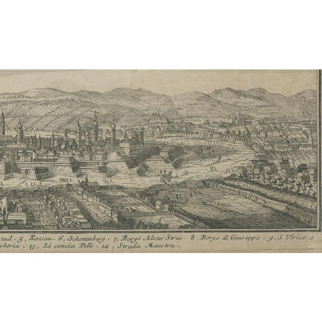 Panoramic View of Vienna, 1740, Paper For Sale - Image 4 of 9