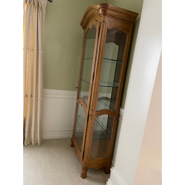 Ethan Allen Country French Lighted Curio Chairish