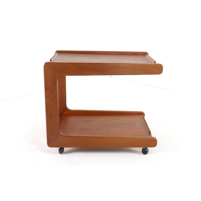 Brown Teak Trolley from Deens, 1960s For Sale - Image 8 of 12