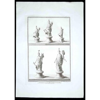 Unknown, Ancient Roman Statues, Etching, 1700s For Sale