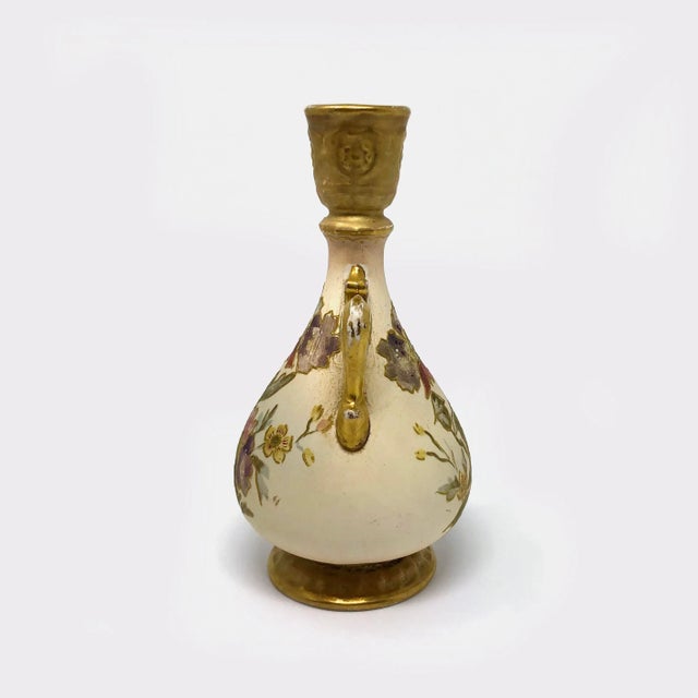 Antique Royal Bonn Germany Hand Painted Vase For Sale - Image 4 of 7