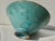 Contemporary Teal Blue Glazed Art Bowl Circa 1990s For Sale - Image 3 of 8