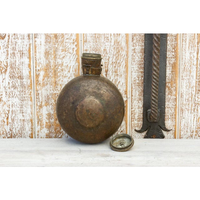 Antique Indian Sorali Brass Bottle For Sale - Image 4 of 9