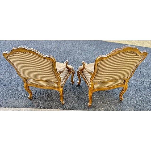 Nice Pair French Style Armchairs or Fauteuils For Sale - Image 13 of 18