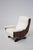 Set of Vintage Italian Walnut Wood and Boucle Armchairs, 1960 For Sale - Image 10 of 13