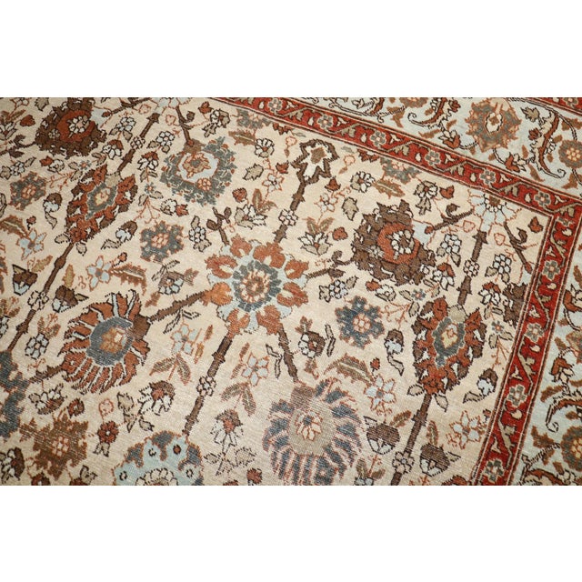 Textile Antique Decorative Tabriz Rug Rug - 8'5" x 10'6" For Sale - Image 7 of 8