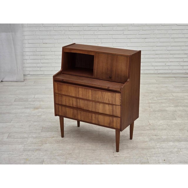 Danish Teak Chest of Drawers with Folding Mirror, 1970s For Sale - Image 15 of 16