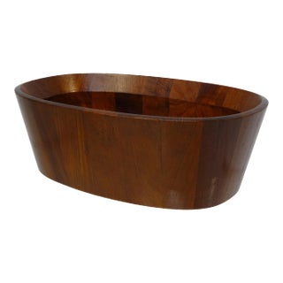 Jens Quistgaard Danish Oval Teak Bowl for Dansk For Sale