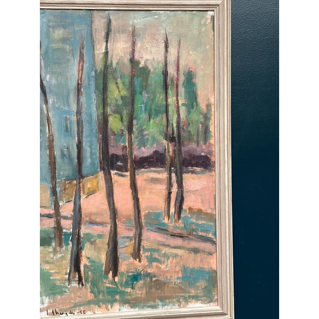 Ingeborg Strangell, Trees, 1950s, Oil on Canvas, Framed For Sale - Image 4 of 18