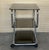 Mid 20th Century Mid Century Sleek Italian Three Tier Chrome and Glass Drinks Trolley On Castors For Sale - Image 5 of 18