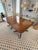 Traditional Vintage Kittinger Pedestal Dining Table With Brass Casters For Sale - Image 3 of 16