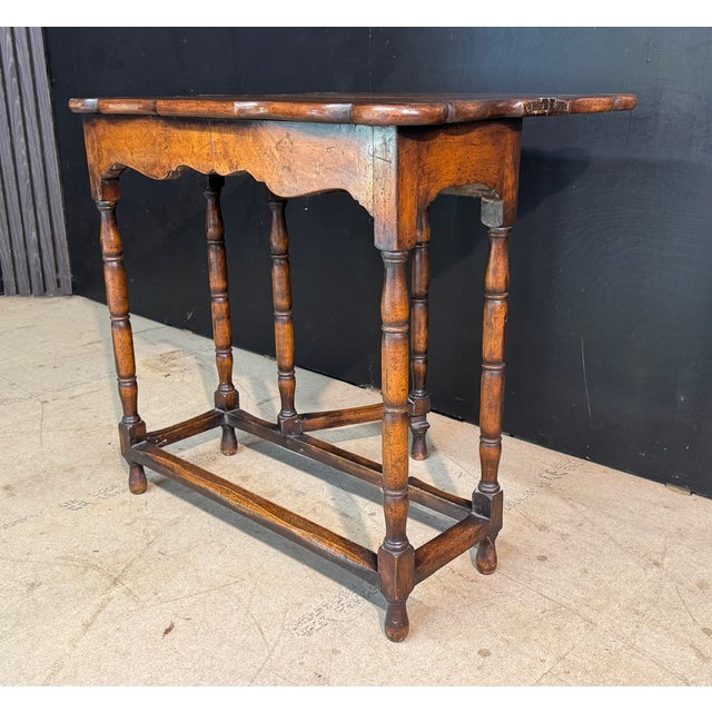 Queen Anne Walnut Tea Table, 1890s For Sale - Image 11 of 13
